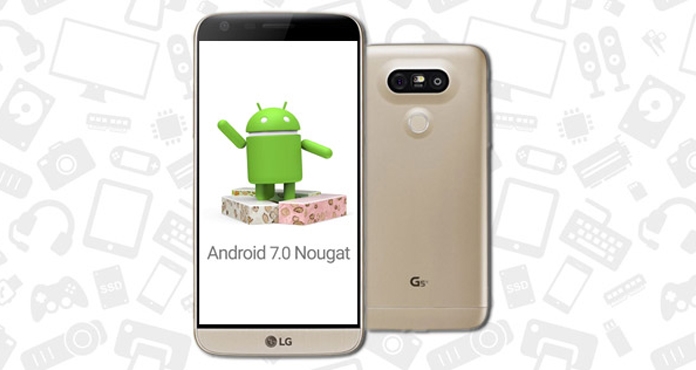 lg g5 начало обновления Android 7
